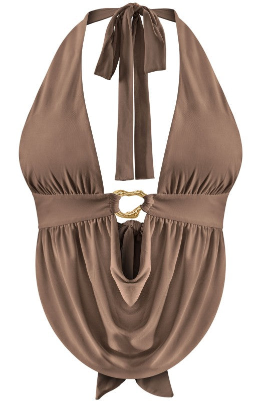 Nights Like These Halter in Mocha