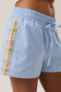 Paige Blue Mini Shorts