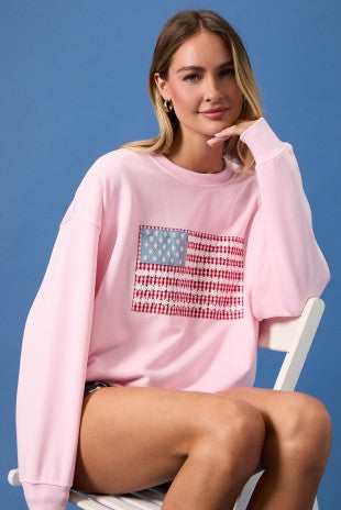 Pink American Girl Crewneck