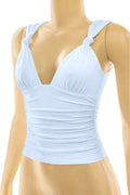 Polar Plunging Top in Light Blue