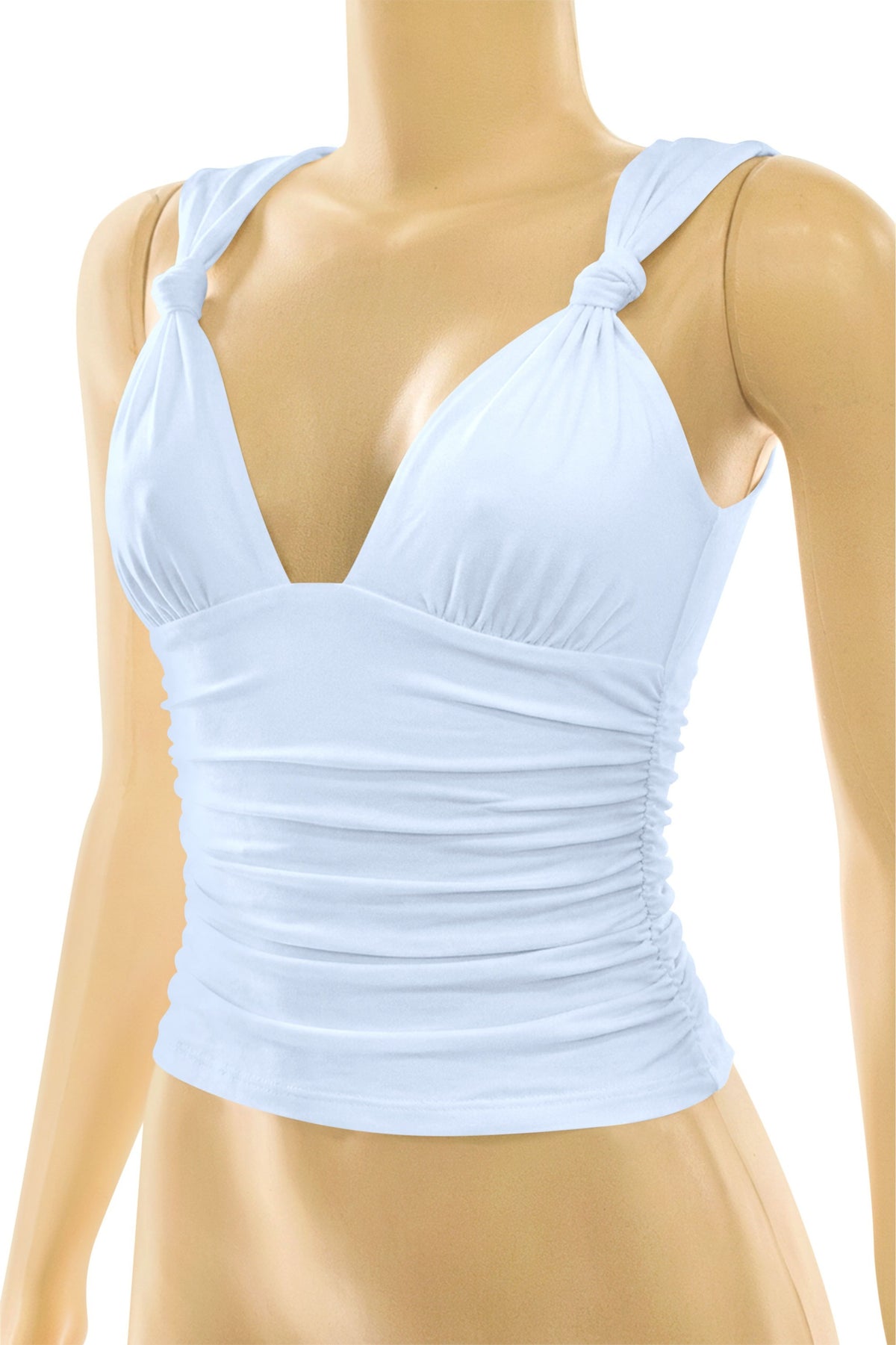 Polar Plunging Top in Light Blue
