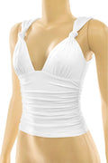 Polar Plunging Top in White