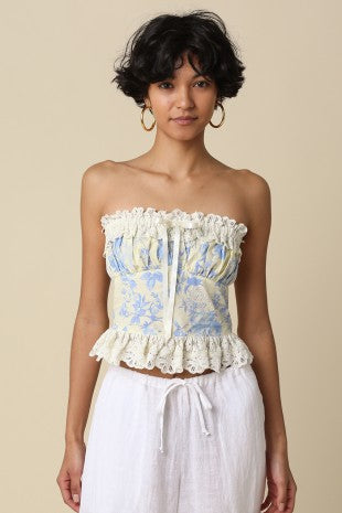 Porcelain Baby Blue Tube Top
