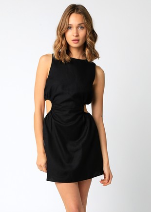 Rosalie Mini Dress in Black