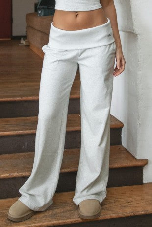 So Fetch Logo Lounge Pant Heather White